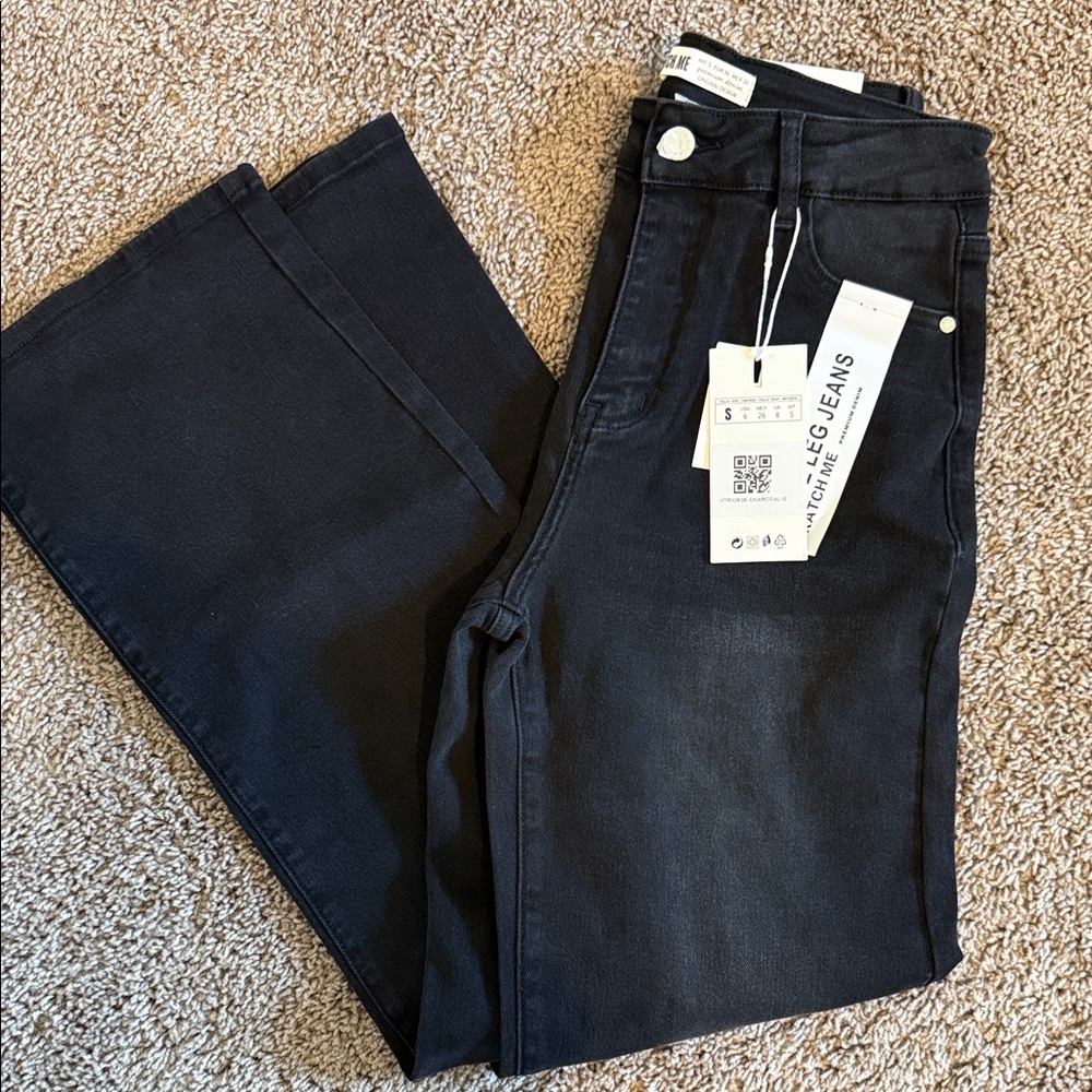 NWT Black Wide Leg Jeans